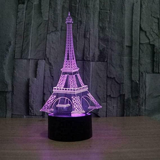 Eiffel Tower 3D Illusion Lamp